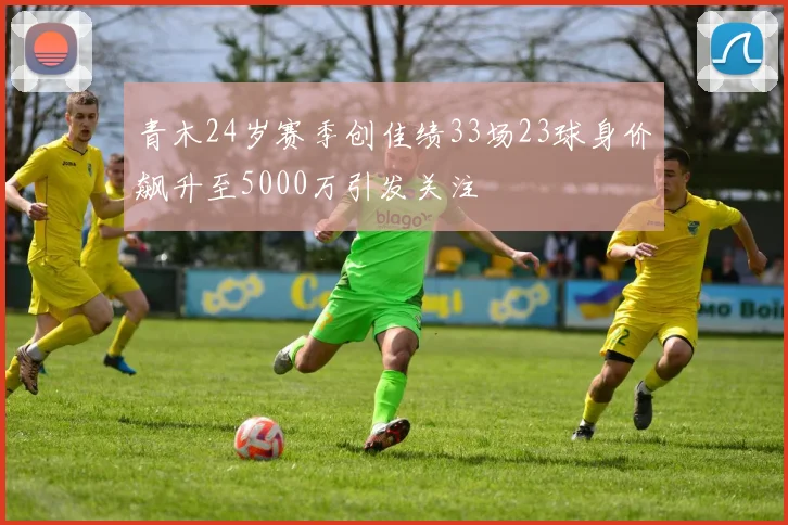 青木24岁赛季创佳绩33场23球身价飙升至5000万引发关注